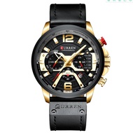 fashion watch CURREN Casual Sport Watches for Men Blue Top Brand Luxury Leather Wrist Watch Man Cloc