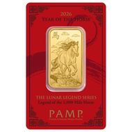 PAMP Lunar Legend Horse Gold Bar Au999.9 [READY STOCK] 5 GRAM [FREE GOLD BAR CASE]