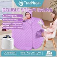 [M'sia 3Pin Plug] Portable Steam Home Sauna Complete Set Foldable Tent Slimming Health Beauty Detox 