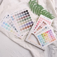 READY STOCK PTP Morandy Pastel Colour Basic Polka Dots Round Bullet Journal Diary Planner Circle Rou