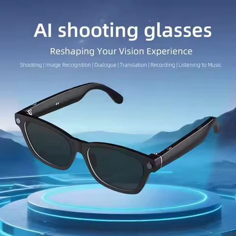 AI Smart Glasses 4K HD 800W Pixel Camera Video Outdoor Sport Sunglasses AI ChatGPT Translation Recor