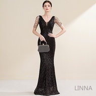 Dress Banquet Dress Host Dress Exhibition Event Sexy Long Dress