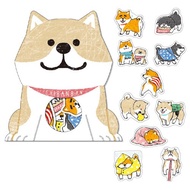 § FollowV Japanese Stationery Shiba Inu Happy Stick Three Brothers Animal Puppy/Dogs Wearing Scarves