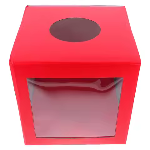Cardboard Lottery Box Large Capacity Raffle Ticket Box Party Game Ballot Suggestion Donation Storage