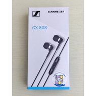 Fon telinga Sennheiser CX80S, baharu, belum dibuka, dengan mikrofon, kualiti bunyi HIFI.