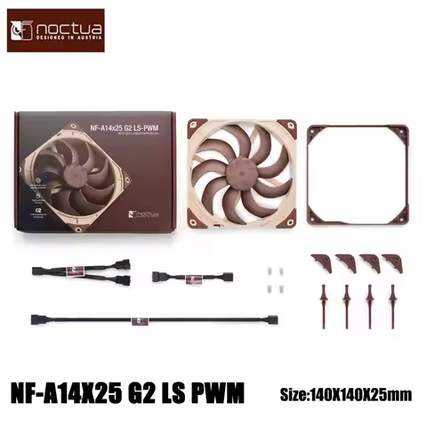 Noctua NF-A14X25 G2 PWM SX2 Chassis cooling fan 140x140x25mm/SSO2 bearing/1250-1500RPM/with an NA-AV