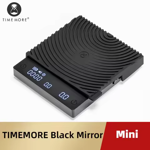 TIMEMORE Scale Black Mirror Mini Pour over Espresso Scale With Brewing Flow Rate and Heat Insulation