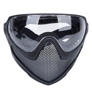 Mặt nạ bảo vệ Airsoft Chống sương mù Goggles Full Face FAST Mũ bảo hiểm Mask Đen/Vàng/Lens Tactical