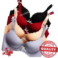 Ready Stock - BR8 Push Up Non-Wired Seamless Bra AB Cup Breathable Ultra Thin