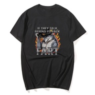 If They Talk Behind Your Back Funny Alpha Wolf Fart Meme Tshirt Men Women O-Neck Short-sleeved T Shi