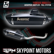 AKRAPOVIC Full Exhaust System for NMAX155 V1 Mio Soul I 125 Mio Sporty AEROX155 CLICK150 BEAT Fi  WA