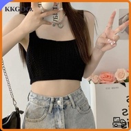 KKGOO Strappy Tank Tops - Candy Color Slim-Fit Knitted Y2K Style Summer Top