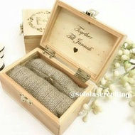Wooden ring box BIG size 12 x 8 x 6 cm