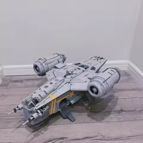 6187pcs Spacecraft Model Star Mandalorian Razor Crest Spaceship 75331 Home Decoration Toys For Birth