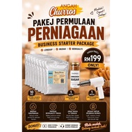 Angah Churros Business Starter Package | Pakej Permulaan Perniagaan Churros | Mesin + 10 Tepung Prem