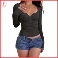 fulaide Warm Tops Women Tops Round Neck Long Sleeve Pullover Tops for Women Perfect for Daily Wear