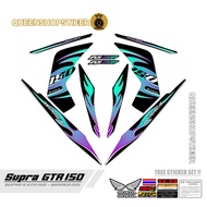 SUPRA STRIPING GTR 150 MOTIF 27 SUPRA VARIATION STRIPING/ GTR VARIATION MOTORCYCLE STICKER/ SUPRA ST