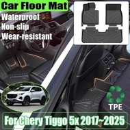 Car Accessories For Chery Tiggo 5x 4 Pro EMC Wave 3 2017~2026 Auto 3D TPE Floor Mats Anti-scratch Mu