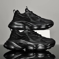 Large Size 48 Athletic Men's Sneakers High Quality Sport Walking Sneakers For Men Black Platform Cas