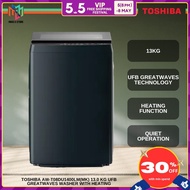Toshiba AW-T08DU1400LM(MK) Top Load Washer 13KG UFB Greatwaves AWT08DU1400LMMK Mesin Basuh Pakaian