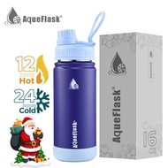 Original AqueFlask 16oz 22oz 32oz Tumbler Hot And Cold  Stainles Steel Drinking Water Bottle AquaFla