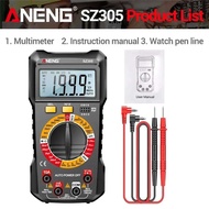 ANENG SZ305มัลติมิเตอร์แบบดิจิทัลมืออาชีพนับ1999มิเตอร์โวลต์มิเตอร์ตัวเก็บประจุ HFE Triode Hz เครื่อ