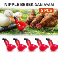 5pcs Duck Nipples Chicken/s - Automatic Poultry Drinking Tools such as Ducks, Chickens, Muscovy Duck