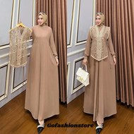 Gamis brokat kondangan simple mewah elegant Lora Maxi gamis brokat wanita dewasa gamis kondangan ter