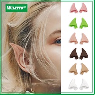 1 Pair Fake Elf Ears Latex Cosplay Ears Props Reusable Fairy Pixie Pointed Ears for Costume Parties 