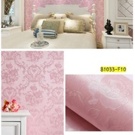 READY WALLPAPER STICKERS  VINTAGE PINK EMBOSSED WALLPAPER