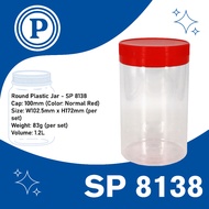 SP8138 Food Storage Plastic Jar - 50pcs (1 Carton)