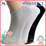 SK Unisex Mens Womens Breathable Mesh Ankle Cut Crew Socks Sports