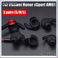 LUOYAO 3 Pairs Earphone Cover Soft In-Ear Ear Hook Earbuds Tips for Huawei Honor xSport AM61