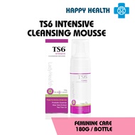 TS6 Intensive Cleansing Mousse 180ml (Exp DEC 2027) Intimate Feminine Wash With Probiotic Essence