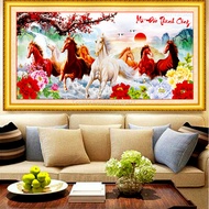 [HCM]Tranh thêu chữ thập Mã đáo thành công LV3112 DW578: 199*92cm - tự thêu