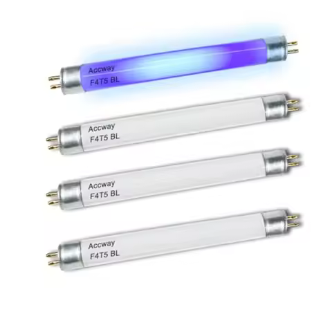 6'' F4T5/BL Fluorescent Bulb 4Watt 350BL, F4W Black Blue Light Lamp, FL4NL- T5 Linear Tube -G5 Mini 