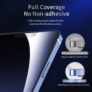 Full Cover Tempered Glass Screen Protector for iPhone 13 / 13 Pro / 13 Mini / 13 Pro Max / 12 / 12 Pro / 12 Mini / 12 Pro Max / 11 / 11 Pro / 11 Pro Max  Full Coverage Screen Protector VPRO Dust Proof Design Clear /Matte /Blueray /Privacy Screen Protector
