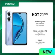 Infinix Hot 20 5G 4/128GB , Up To 7GB Extended Ram , 6.6 FHD+ 120Hz