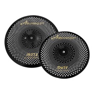 ☾Two Pieces Low Volume Cymbal 10 inch Splash and 12 Splash Black Mute Cymbal for Drum Set ☊✦