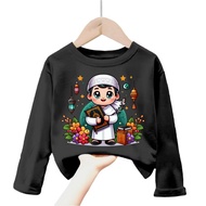 Boys' long-sleeved Eid character t-shirt 2-12 years old kd.604