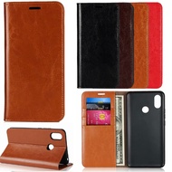 OPPO F9 A5 A3S  Genuine Leather Business  Case