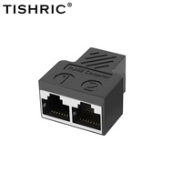 【High-quality】 TISHRIC RJ45 1 To 2 Ways Expansion Network Port Ethernet LAN Network Splitter Rj45 Ca