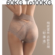 Confidence in Every Curve | Plus Size Sexy Lace High-Waist Briefs Psn P88