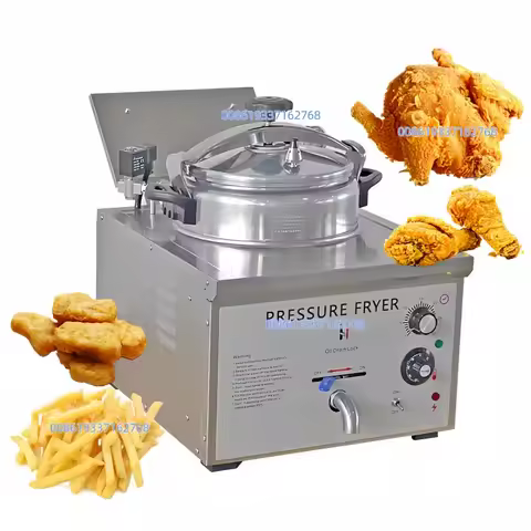 Table Top Electric Chicken Frying Machine Pressure Fryer Broasted Chicken Fryer