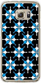 SECOND SKIN MHAK"SUN" Black x Blue (Clear) / for Galaxy S6 Edge SCV31/au ASCV31-PCCL-298-Y375