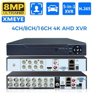 8CH/16CH 5 in1 Hybrid DVR NVR Coaxial H.265 for 5MP-12.5fps 1080P AHD Cameras TVI CVI CVBS CCTV Vide