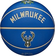 Wilson NBA Team City Collector Milwaukee Bucks Ball WZ4016417ID, Unisex Basketballs, Blue, 7 EU