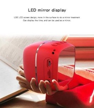 2 合 1 USB 可充電鏡面鬧鐘無線喇叭  2 in 1 USB Rechargeable Mirror Alarm Clock Wireless Speaker