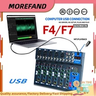 F4F7 16DSP Audio mixer, 4 CHAN professional mixer, AUDIO DSP, Bluetooth connection, 12V