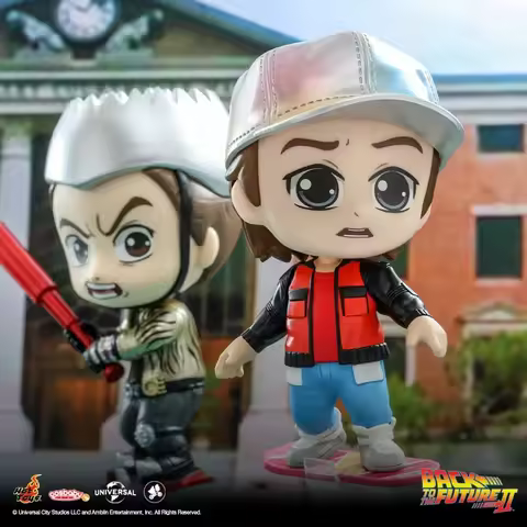Hot Sale Hottoys Ht Cosb796-814 Marty Mcfly Dr.Brown'S Griff Biff Tannen Back To The Future Movie Ch